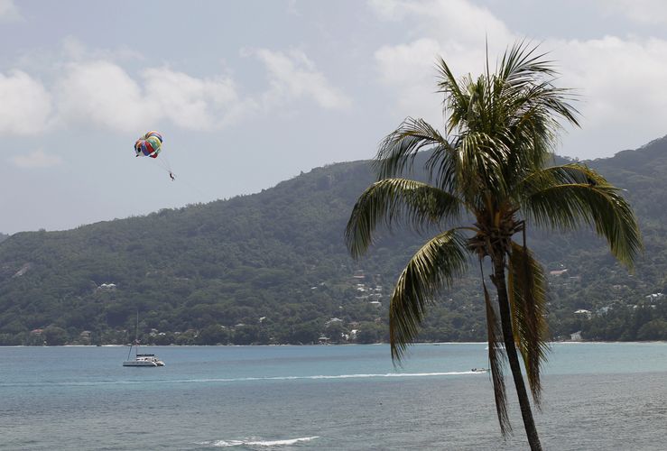 A general view of Seychelles beach 