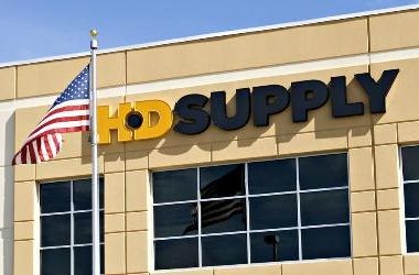 HD Supply sign is seen on a building