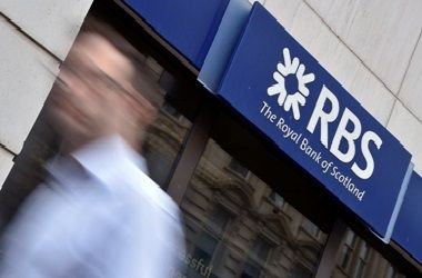 The Royal Bank of Scotland (RBS) branch in central London