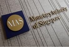 The logo of the Monetary Authority of Singapore (MAS) is pictured at its building in Singapore 