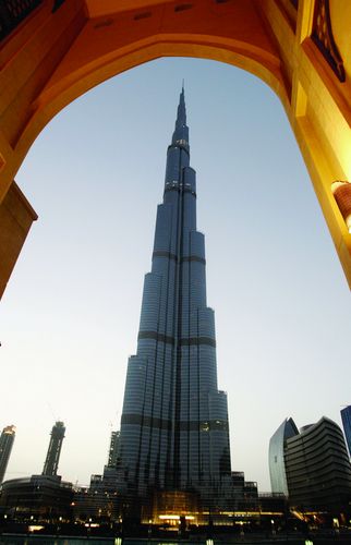 A view of the Burj Khalifa tower in downtown Dubai, May 10, 2011