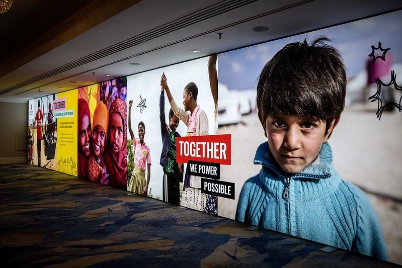 Save the Children wall, IFR Awards, March 2023