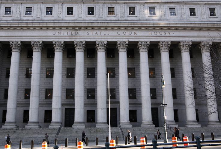 A view of the United States District Court for the Southern District of New York